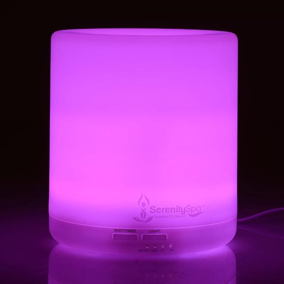 SerenitySpa 400mL Ultrasonic Essential Oil Diffuser LED 7 Color Aromatherapy Set - Picture 10 of 13